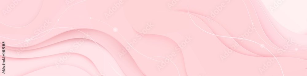 Abstract light, pink background with lines and layers. Vector design, illustration - obrazy, fototapety, plakaty 