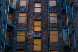 Fototapeta Londyn - Kamienica okna 