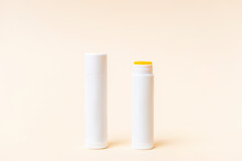 Natural Lip Balm Packaging Mock-up.  Zero Waste Concept