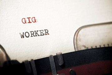 Sticker - Gig worker text