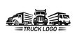 Big Truck logo template for you design in black color