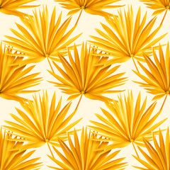 Tropical leaves. seamless stylish fashion pattern. Palm leaves Background.