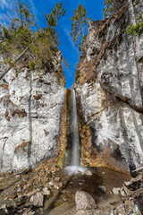 Wall Mural - Waterfall called Polovnikov vodopad in Western tatras, Slovakia