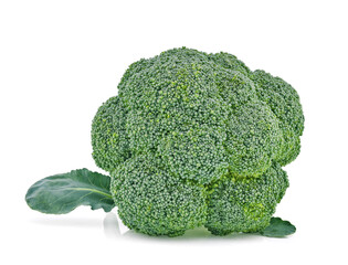 Wall Mural - Broccoli isolated on white background.