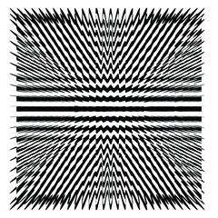 Wall Mural - optical art abstract vector background shape wave design black and white op art  3d design, with organic effect.