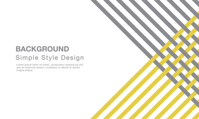 Wall Mural - Abstract yellow and grey geometric shapes background. Modern minimal vector design template. Can use for presentation, banner, cover, page.