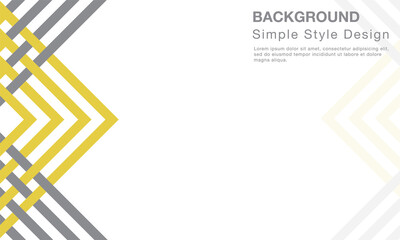 Wall Mural - Abstract yellow and grey geometric shapes background. Modern minimal vector design template. Can use for presentation, banner, cover, page.