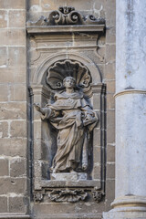 Wall Mural - Baroque church of Saint Mary of Pity (Parrocchia Santa Maria della Pieta, 1684) in the quarter of the Kalsa, within the historic centre of Palermo. Palermo, Sicily, Italy.