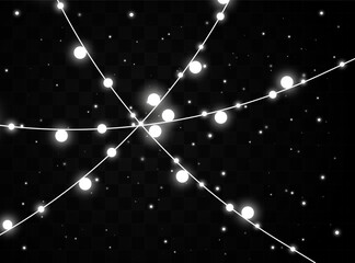 Wall Mural - Dust white. White sparks and golden stars shine with special light. Vector sparkles on a transparent background. Christmas abstract pattern. Sparkling magical dust particles.