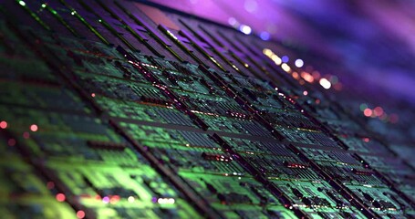 Wall Mural - ai technology, artificial intelligence hardware concept. science and abstract futuristic background.