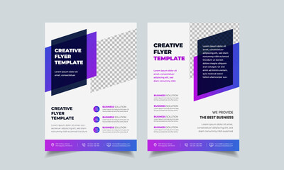 Wall Mural - set of abstract colorful vector design template for flyer brochure cover poster annual report, geome