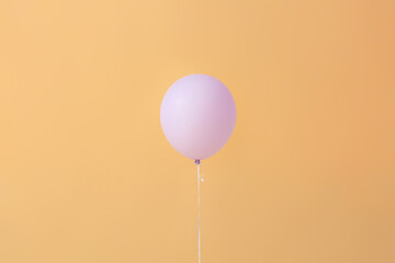 Air balloon on color background