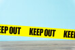 © Kana Design Image - KEEP OUT.  Off-limits, danger, emergencies, incidents, murder scenes.  キープアウト。立ち入り禁止、危険、緊急事態、事件、殺人現場など