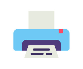 Wall Mural - printer office print single isolated icon with flat style