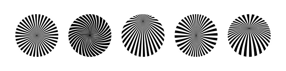 Wall Mural - rays. sun rays striped patterns, isolated. rays background. vector illustration