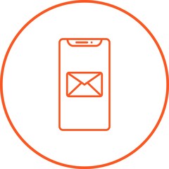 Sticker - Unique Emails Line Vector Icon