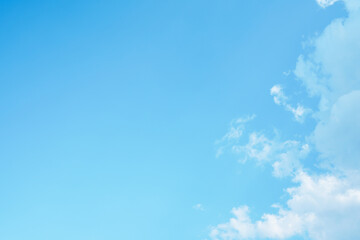 Wall Mural - blue sky and clouds in the weather day outdoor nature environment abstract background