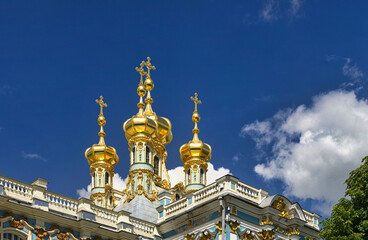 Petersburg, Russia - June 29, 2017: Katherine's Palace in Tsarskoe Selo Pushkin.