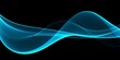 © gojalia - Blue abstract lines swoosh wave Smooth wave border background Wave blue flow