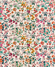 Floral Liberty Pattern. Plant Background For Fashion, Tapestries, Prints. Modern Floral Design