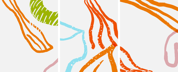 Social media abstract backgrounds. Abstract hand drawn doodles. Vector illustration for covers, banners, flyers