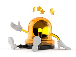 Poster - Emergency siren character with stars around head