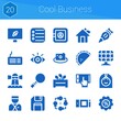 © Anna - cool business icon set. 20 filled icons on theme cool business. collection of Reminder, Discount, Flowerpot, Keyboard, Lighthouse, Graphic tablet, House, Gujjia, View