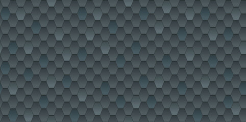 Vector seamless pattern of black roof tile. Dark grey shingles roof texture background. Gray roof tile for house covering. Vector illustration. Asphalt roof shingles.