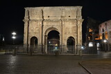 Fototapeta Boho - arch of Constantine at night
