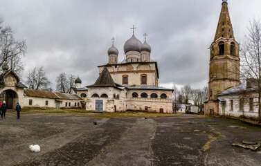 The Cathedral of the Sign is located in Veliky Novgorod near the Church of the Transfiguration of the Lord on Ilyin Street.