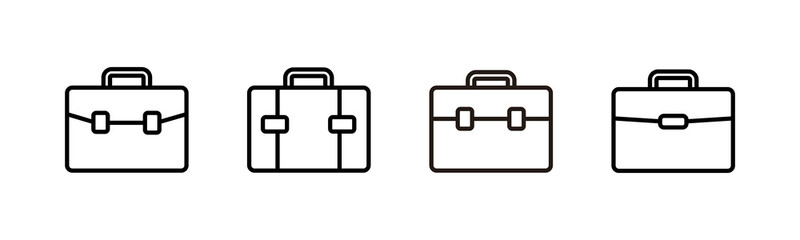 Briefcase icons set. Briefcase vector icon