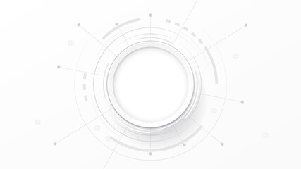 Geometric shape design vector concept sphere white background Decorative technology line background horizontal template for web banner advertising products Vector illustration.