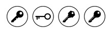 Key Icons Set. Key Vector Icon. Key Symbol