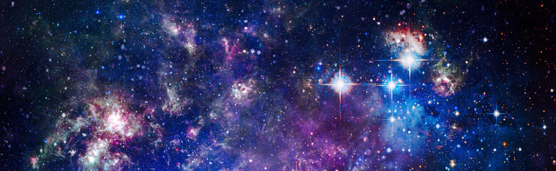 Wall Mural - science fiction fantasy in high resolution ideal for wallpaper.stars of a planet and galaxy in a fre