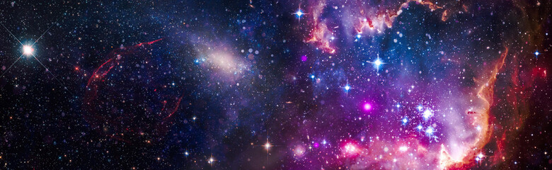 Wall Mural - galaxy with star and space dust in the universe and deep planet night sky . elements of this image w
