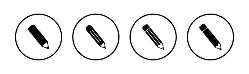 Pencil icons set. Pencil vector icon