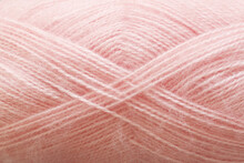 Soft Pastel Pink Yarn Close Up