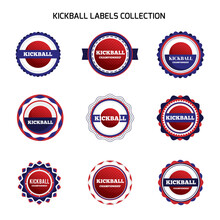 Kickball Labels And Badges