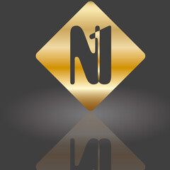 Sticker - Goldquadrat N1_1