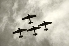 World War II Airplane On Formation