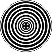 Vector Illustration: Circle For Hypnosis Circle In A Circle. Abstraction