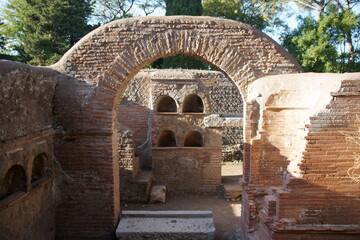 Wall Mural - Roman necropolis columbarium in Ostia