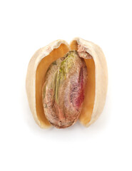 Sticker - One open pistachio in shell.