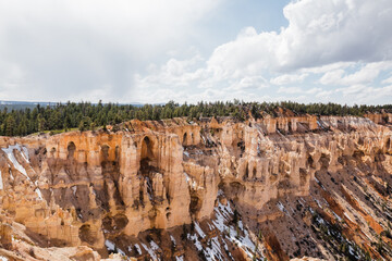 Wall Mural - Sandstone caves at Bryce Point in Bryce Canyon National Park, Utah