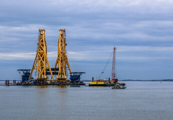 Sticker - Cutting Cranes Over Shipwreck