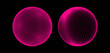© Login - The sphere consisting of points. Global digital connections. Technology concept. Array with dynamic particles. 3D grid design. Vector illustration for science and technology.