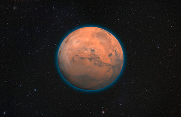 Aufkleber - Planet Mars -