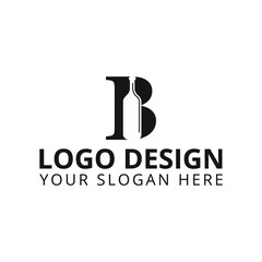 b logo design bar logo 