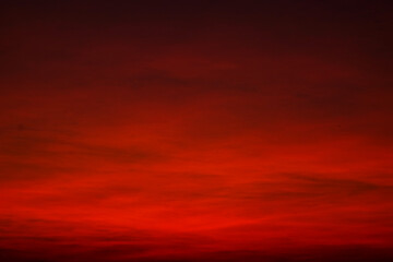 red sky at sunset background