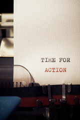 Wall Mural - Time for action